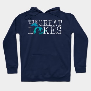 The Great Lakes Watercolor Lakes Hoodie